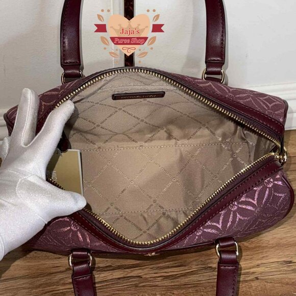 💟Michael Kors Signature Canvas-Leather Satchel & Crossbody Purse💟 - Picture 8 of 17